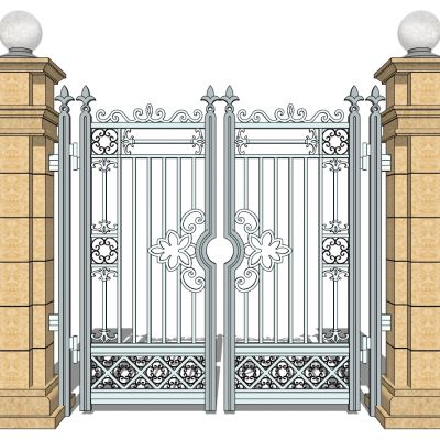 欧式铁艺庭院别墅大门