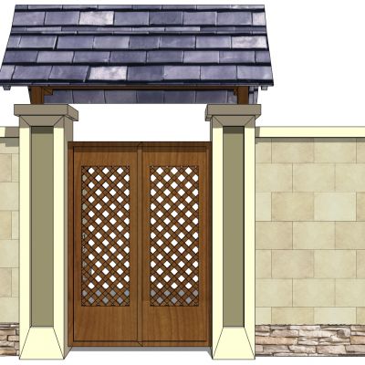 欧式铁艺庭院别墅大门