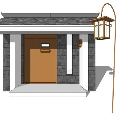 中式别墅庭院建筑