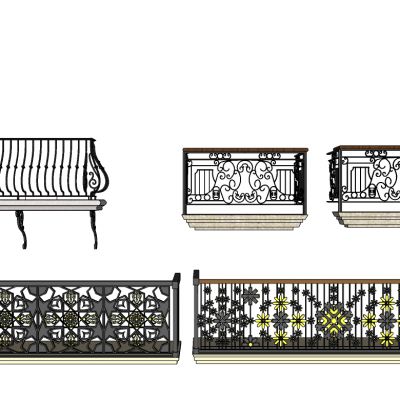 欧式铁艺栏杆护栏扶手