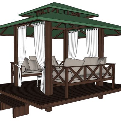 户外庭院凉亭遮阳棚休闲沙发