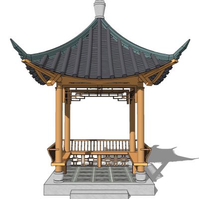 中式韩式日式古建凉亭