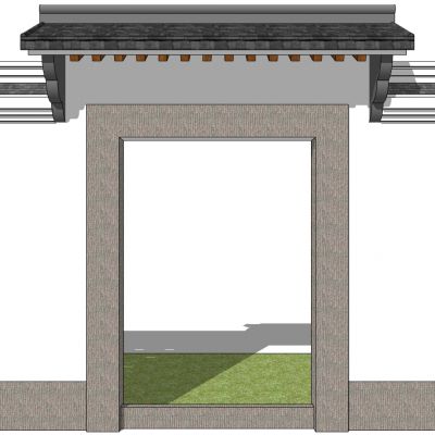 中式别墅庭院建筑
