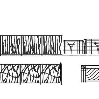 欧式铁艺栏杆护栏扶手