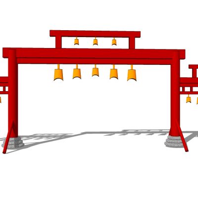 中式古建牌坊牌楼