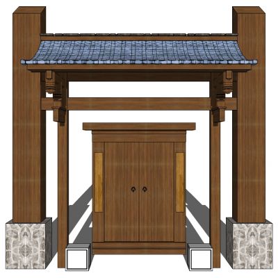 中式别墅庭院建筑