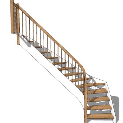 欧式美式木制楼梯栏杆扶手