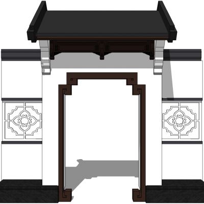 中式别墅庭院建筑