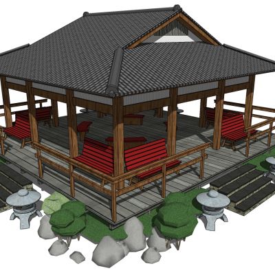 中式日式韩式景观