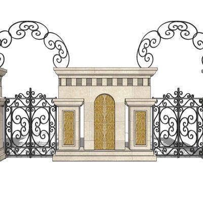 欧式铁艺庭院别墅大门