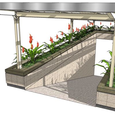异形钢架结构地下车库出入口