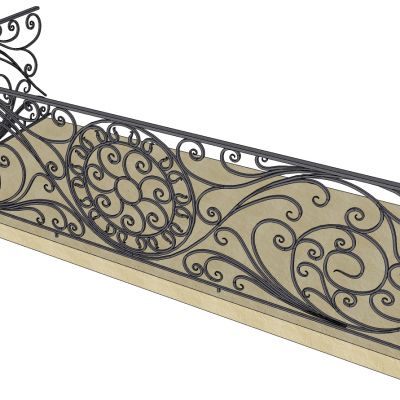 欧式铁艺栏杆扶手护栏