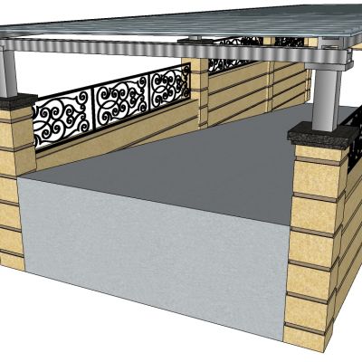欧式建筑地下车库出入口