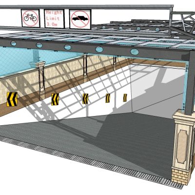 欧式建筑地下车库出入口