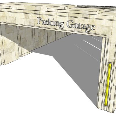 欧式建筑地下车库出入口