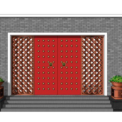 中式别墅庭院建筑