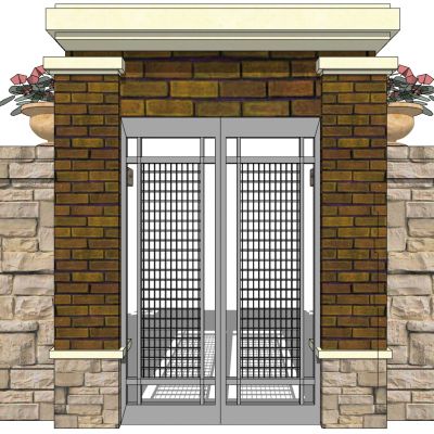 欧式铁艺庭院别墅大门