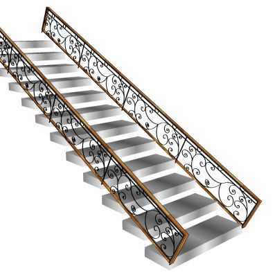 欧式铁艺楼梯栏杆扶手