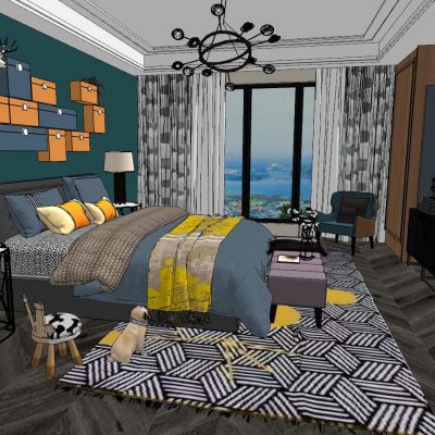 北欧现代奢求儿童房