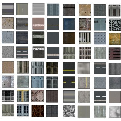 优质金属马路路面材质贴图