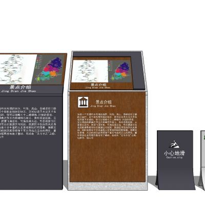 商场商业道路指示牌标