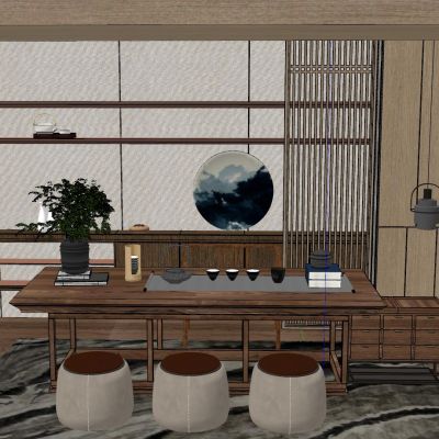 新中式日式泰式中式茶室