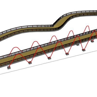 钢架廊架桥景观