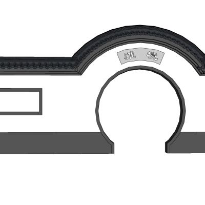 新中式徽派建筑景观
