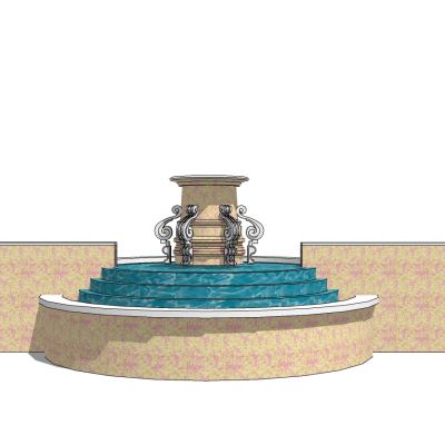 欧式水景雕塑花池
