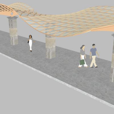 后现代异形膜结构