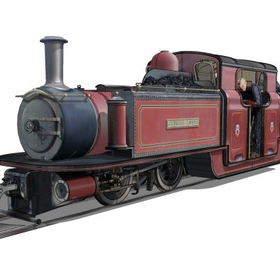 老式火车货车车头