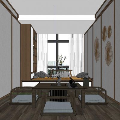 日式中式泰式新中式榻榻米茶室