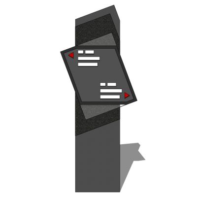 商场商业道路指示牌标