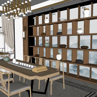 中式日式泰式茶室