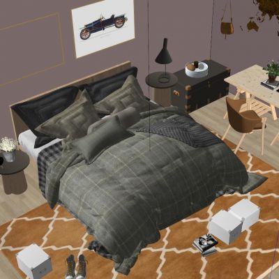 工业风现代儿童房