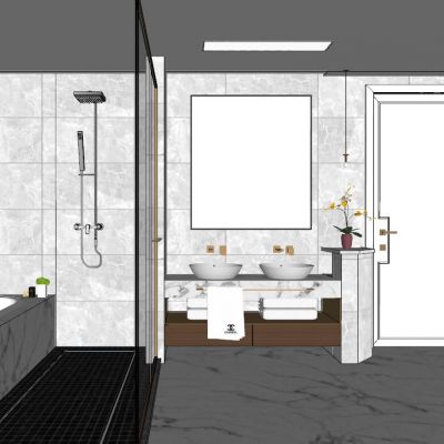 现代轻奢卫生间