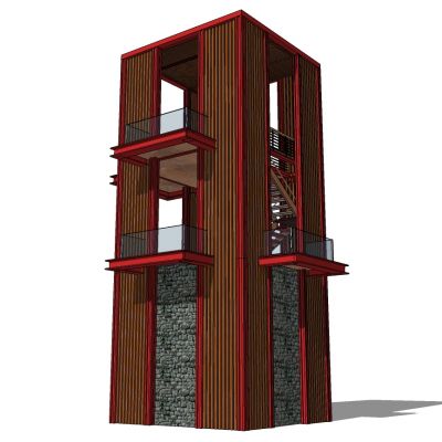 中式现代观景台