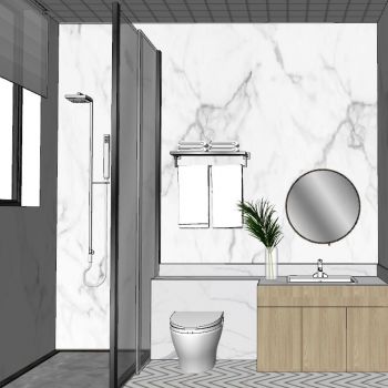 现代简约北欧卫生间浴室