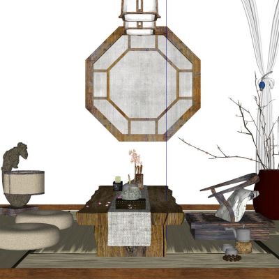 日式中式泰式新中式榻榻米茶室