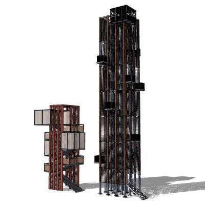 现代刚结构观景台