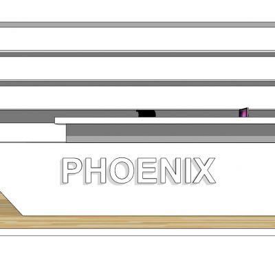 现代办公前台接待接待台服务台