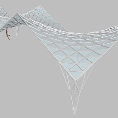 后现代异形膜结构