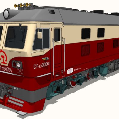 老式火车货车车头