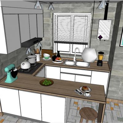 现代北欧开方厨房