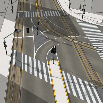 繁华道路景观