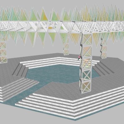 后现代异形膜结构,