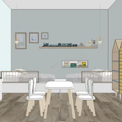 现代轻奢北欧儿童房