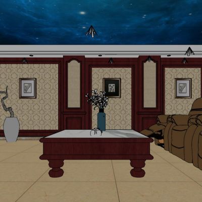 欧式古典影音娱乐室