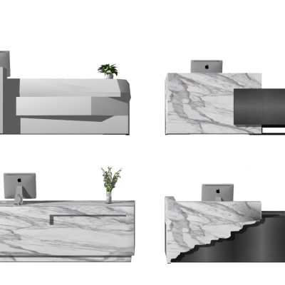 现代办公室前台接待台服务台