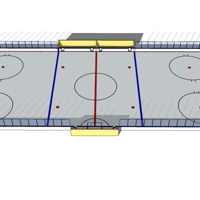 冰球运动场地场馆赛场3D模型
